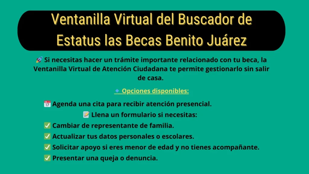 Ventanilla Virtual de las Becas Benito Juárez